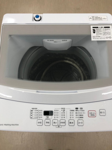 【美品】2019年製　ニトリ　電気洗濯機　6.0kg　NTR60