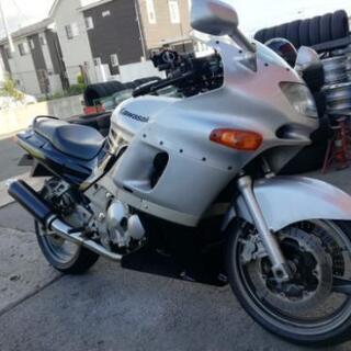 ZZR600車検長いタイヤバリ溝