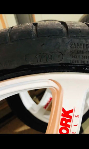 work エモーションT7R 16インチ 5.5j バリ溝！