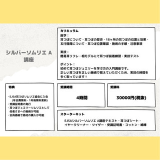 本格的に耳つぼジュエリー👂🏻✨を学びたい･学び直したい方必見！！の画像