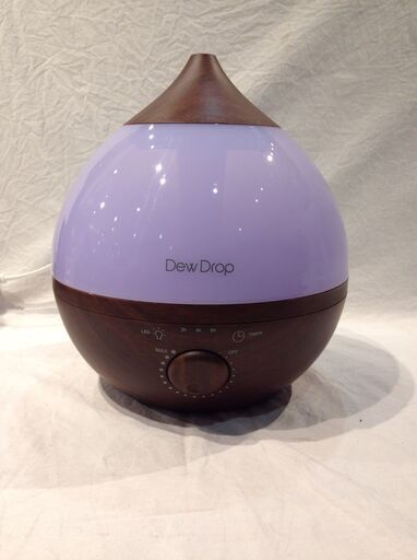 ★2607★スリーアップ　超音波式加湿器　HFD-1717　デュードロップ　2019年製　ダークウッド　アロマ　ライト　加湿器