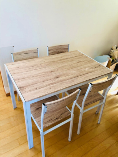 [商談中ですので受付中止致します]ダイニングテーブル　椅子付き　お引き取り専用