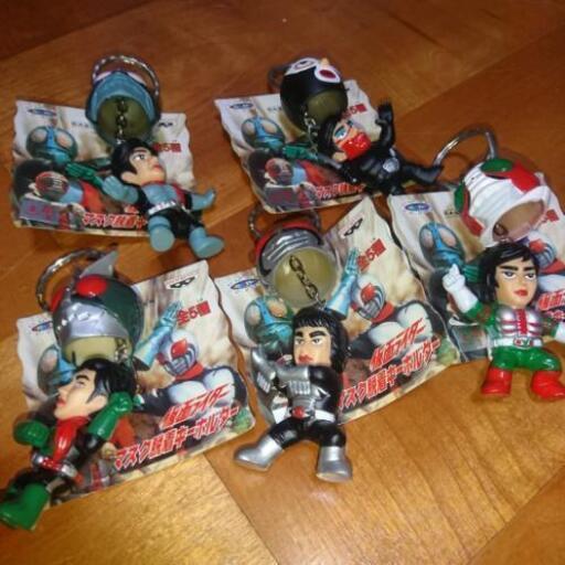 【絶版稀少】仮面ライダー面とれキーホルダー 5種 フルコンプ