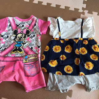 まとめ売り！ベビー服 夏服 ロンパース セパレート Tシャツ 60-70 70サイズの画像