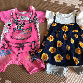 まとめ売り！ベビー服 夏服 ロンパース セパレート Tシャツ 60-70 70サイズの画像