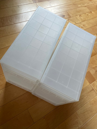 無印　収納　プラケース　2個