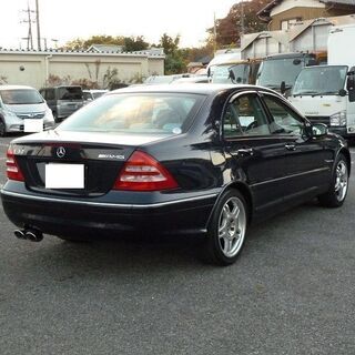 H14 メルセデスベンツ C240 車検2年付き ETC 社外ナビ 純正17インチAW R3年自動車税込 15084の画像