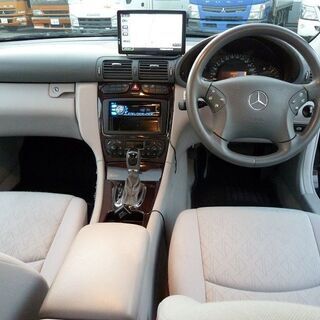 H14 メルセデスベンツ C240 車検2年付き ETC 社外ナビ 純正17インチAW R3年自動車税込 15084の画像