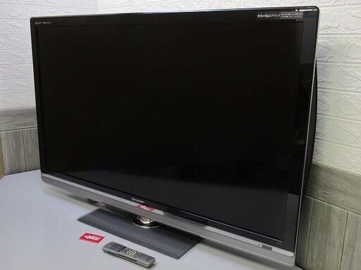 ss1830　シャープ　液晶テレビ　アクオス　LC-52LX　SHARP　AQUOS　クアトロン　52インチ　世界の亀山　日本製　リモコン付　高画質　ファミリンク　スタンド付き　ハイビジョン　TV　52V　多機能