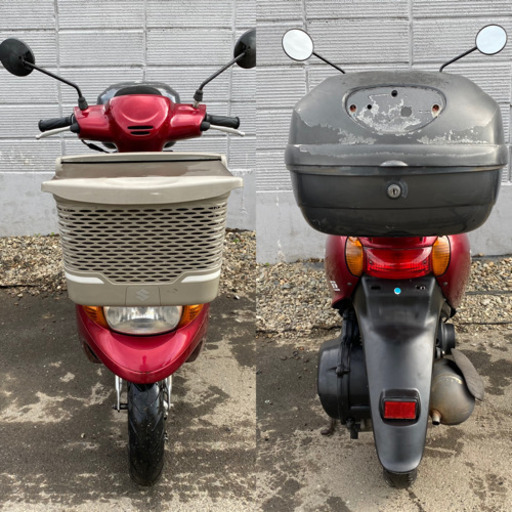 ☆レッツ4バスケット低燃費FIモデル☆バッテリー・シートなど新品交換^_^色々整備で快調！50cc原付スクーター☆