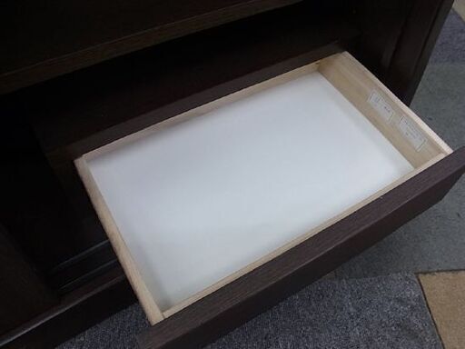 ☆ サイドボード 幅120.5×奥行40×高さ74cm リビングボード 食器棚 キッチン収納 収納棚 茶色 ブラウン 札幌 北20条店