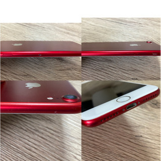 【中古美品】iPhone7  レッド　一部付属品あり　簡易補償ありの画像