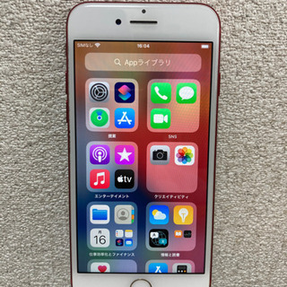 【中古美品】iPhone7  レッド　一部付属品あり　簡易補償ありの画像