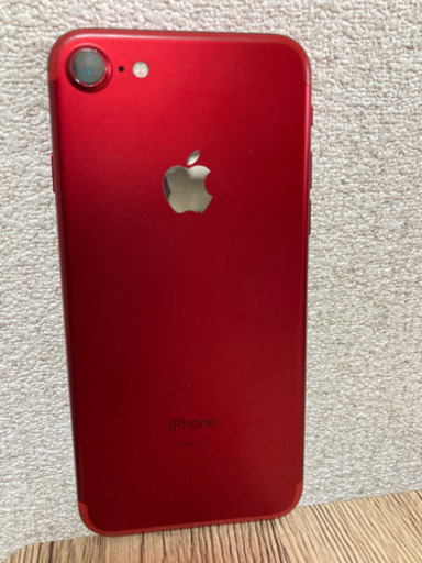 【中古美品】iPhone7  レッド　一部付属品あり　簡易補償あり
