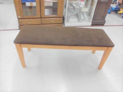 ダイニングセット 4点 ベンチ 引出し付き  幅120×奥75×高70cm ナチュラル 苫小牧西店