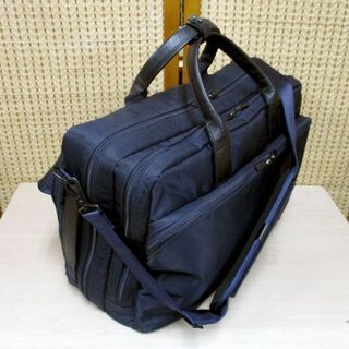  PORTER タイム 3WAYバッグ ブリーフケース・リュック・ショルダーバッグ ネイビー 鞄 655-06166の画像