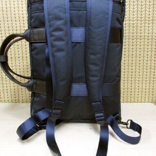  PORTER タイム 3WAYバッグ ブリーフケース・リュック・ショルダーバッグ ネイビー 鞄 655-06166の画像