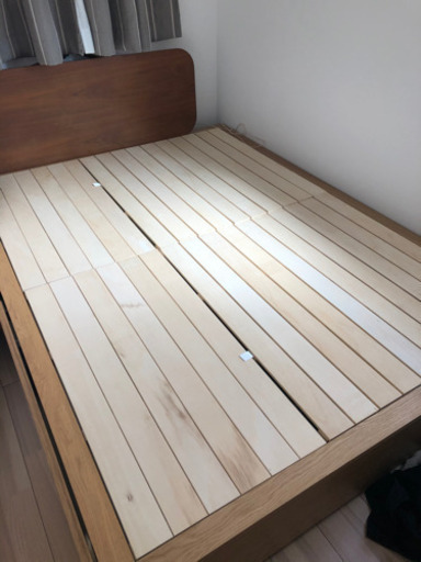 無印良品　収納ダブルベッド