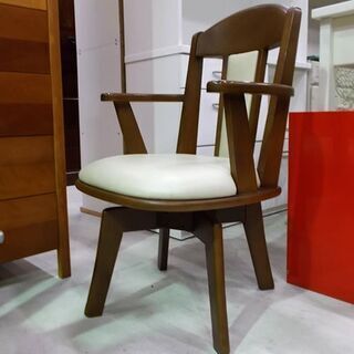 ◇回転椅子 4脚セット 大塚家具 ダイニングチェア 回転式 木製
