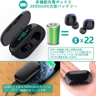 ワイヤレスイヤホン Bluetooth 5.0+EDR搭載#767の画像