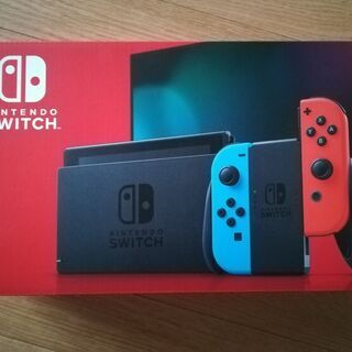 【新品・未開封】任天堂スイッチ　Nintendo Switch ネオンブルー バッテリー長持ちタイプ 画面保護フィルム付きの画像