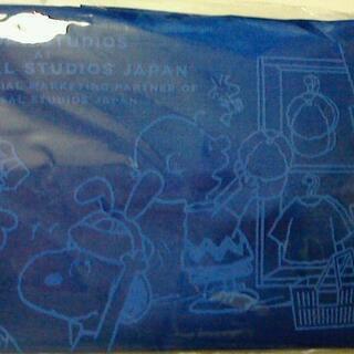 【新品・2枚セット】スヌーピー　エコバッグ（紺＆黄）の画像