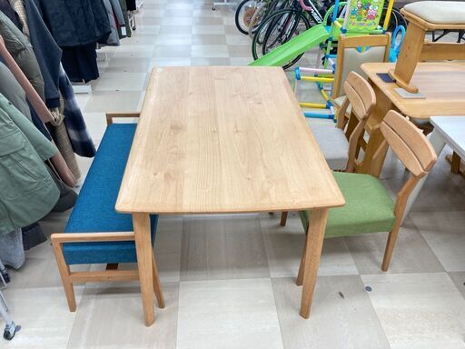 ニトリ ベンチダイニング4点セット アルナス