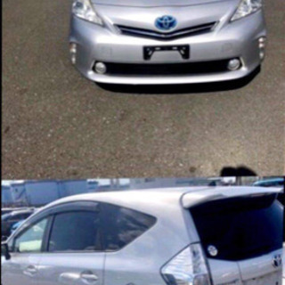 🚘人気車❗️平成25年プリウスa. バックカメラ、ETC.プッシュスタート、フルセグ、純正16インチAWの画像