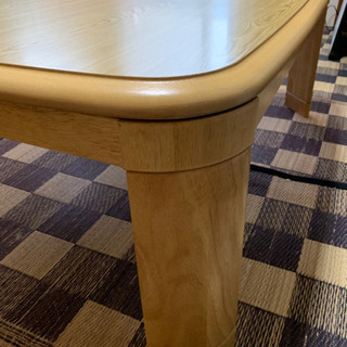 電気こたつ〈ナチュラル木目〉目立った傷なし・数回のみ使用