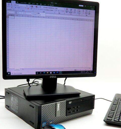 ■名古屋近郊なら無料持参！【新品SSD！とインテルi3搭載！~快速に動作します！】DELL製デスクトップパソコンWin10機フルセット