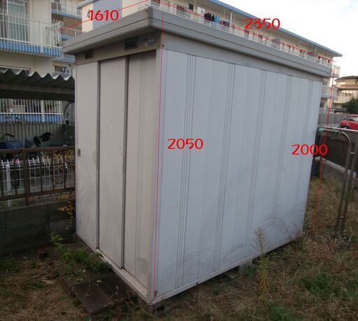 《加古川市まで引取限定商品》イナバ物置☆w1610mm xd2350mm xh2050mm(鍵付き)早い者勝ち！！