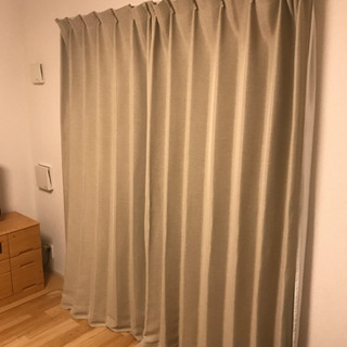 【無料】カーテン（ベージュ）