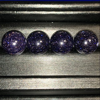 ブルーゴールドストーン（紫金石）（11mm玉）粒売りの画像