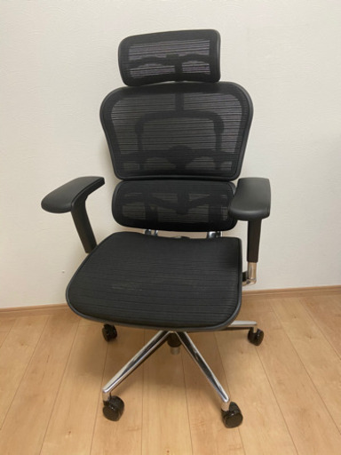 値下げ　美品　エルゴヒューマン　ベーシック　ハイタイプ　ファブリックメッシュブラック