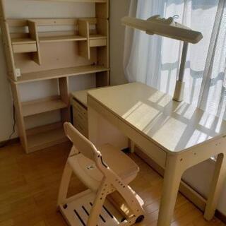 学習机　棚・椅子　セット