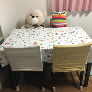 【美品・値下げしました！】ダイニングテーブル、椅子4個セットの画像