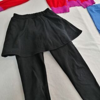 女の子冬服　ユーズド　GAP　ニットカーデ ＆ Poloラルフローレン スパッツ 　裏起毛スカッツ 140 レギンス　の画像