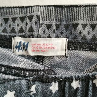 Ｈ＆M　女の子　スパッツ　レギンス　2本セット　140 145の画像