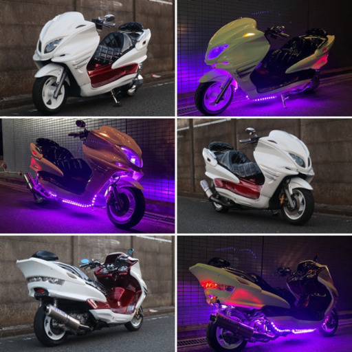 大人気のトリプルカラー‼︎【YAMAHA マジェスティ】★フルカスタム★LED付