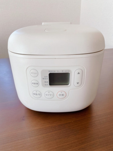 無印良品 しゃもじ置き付き炊飯器・3合　家庭用　型番MJ-RC3A