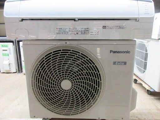 K02008　パナシニック　中古エアコン　主に6畳用　冷2.2kw／暖2.2kw