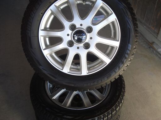 13インチ　ブリヂストン軽自動車用 155/65R13 スタッドレスタイヤ・アルミセット　中古