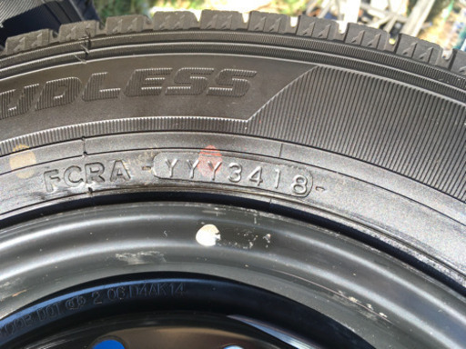 お取引中★★ホイール付　145/80-12 6PR 中古4本セット★★松本市より