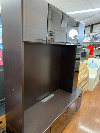 ダークブラウン1色！ハイタイプテレビボードです！