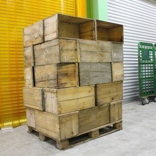 りんご木箱②　おしゃれ家具やDIYに♪　保管流通用で実際に使用さ...