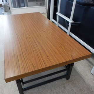 90cm ミニ会議テーブル ミーティングテーブル オフィス家具 事務用品 木目  札幌西区西野の画像