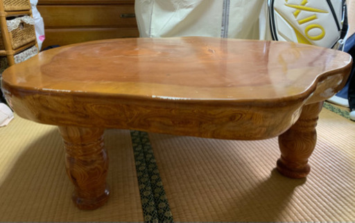 天然欅(けやき)の座卓