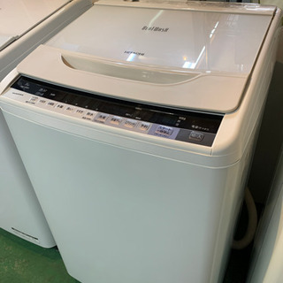 HITACHI 全自動洗濯機　8キロ　2017年製　中古