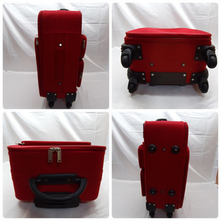 BON VOYAGE ボン ボヤージュ キャリーケース スーツケース キャリーバッグ ソフトタイプ 赤の画像