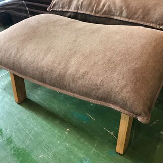 無印良品　ハイバックリクライニングソファ+オットマンの画像
